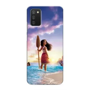 Чехол с мультфильмом Моана Samsung Galaxy A03s (Моана с веслом)
