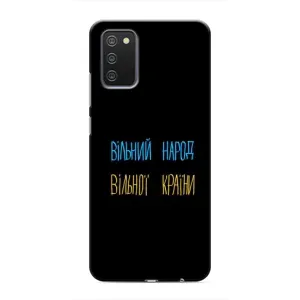 Чехлы Доброго вечора, ми за України для Самсунг А03с (AlphaPrint) (Вільний Народ)