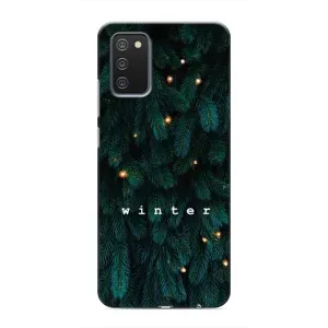 Новогодние, Праздничные Чехлы для Samsung Galaxy A03s - 2024 год (Winter)