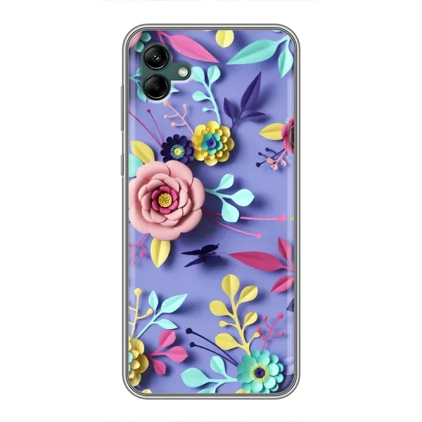 Чехол с принтом «Цветочный дизайн» для Samsung Galaxy A04