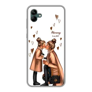 Чохол з друком для Samsung Galaxy A04 - (Мама з дитинкою) (AlphaPrint) (Донька і мама)