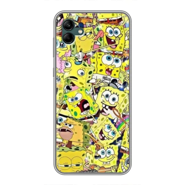 Чехол с принтом «Эмоции Спанч Боба» для Samsung Galaxy A04 Чехол с принтом «Эмоции Спанч Боба» для Samsung Galaxy A04