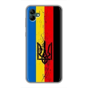 Украинские Чехлы для Samsung Galaxy A04 с картинкой УПА (AlphaPrint) (Прапор УПА)