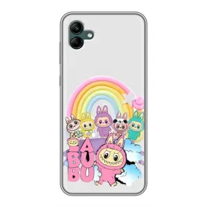 Чехол с Лабубу на Samsung Galaxy A04 (Фон Лабубу)