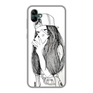 Чохол з друком для Samsung Galaxy A04 - (Мода) (AlphaPrint) (Фото дівчини)