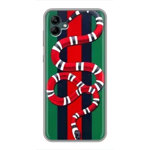Чохли  GUCCI для Самсунг Галаксі А04 (AlphaPrint) (Gucci змія)