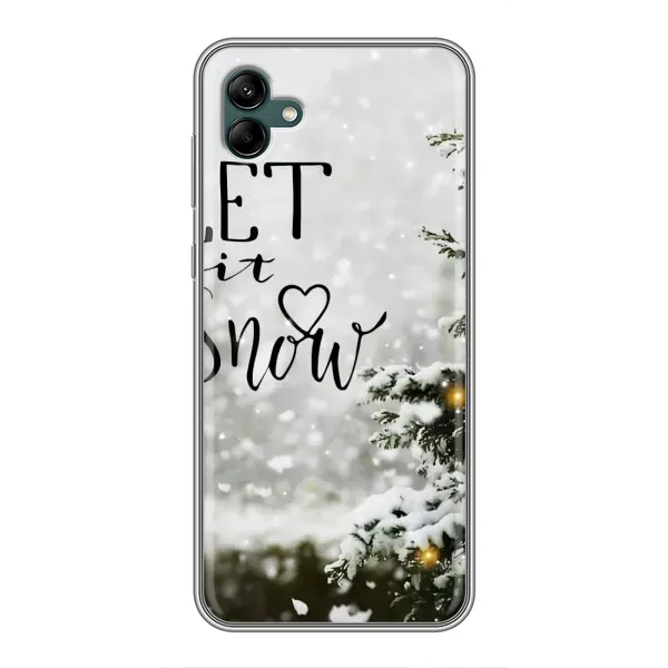 Чехол с принтом «Let it snow» для Samsung Galaxy A04