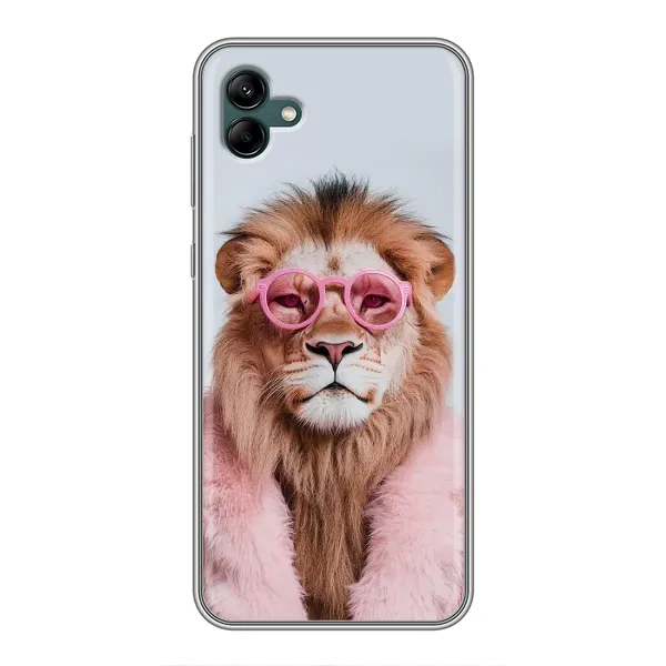 Чехол с принтом «Лев в очках» для Samsung Galaxy A04