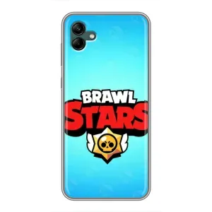Чехлы Brawl Stars для Samsung Galaxy A04 (AlphaPrint) (Лого Бравл Старс)