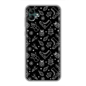 Новорічні, Святкові Чохли для Samsung Galaxy A04 - 2024 год (Новорічний фон)