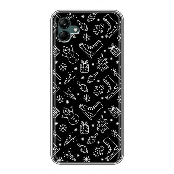 Чехол с принтом «Новогодний фон» для Samsung Galaxy A04