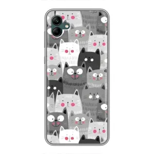 Чохли з Котиками для Samsung Galaxy A04 (VPrint) (Мальовані котики)
