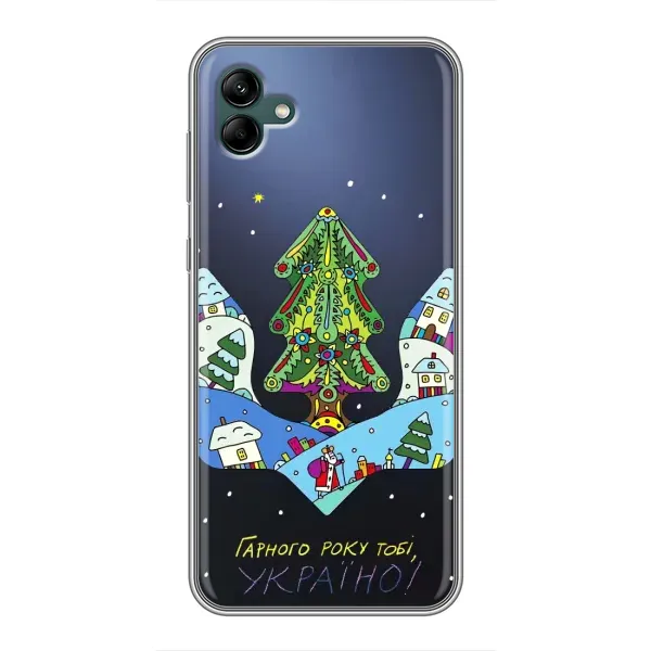 Чехол с принтом «Рождественский герб» для Samsung Galaxy A04
