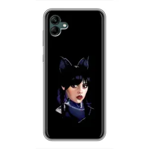 Чохли Венсдей на Samsung Galaxy A04 Уенсдей (AlphaPrint) (серйозна Венздей)