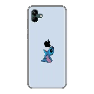 Чохол з принтом Стіч на Samsung Galaxy A04 (Stitch apple)