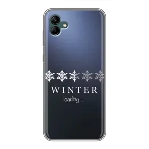 Зимні Чохли для Самсунг Галаксі А04 - прозорий фон (Winter loading)