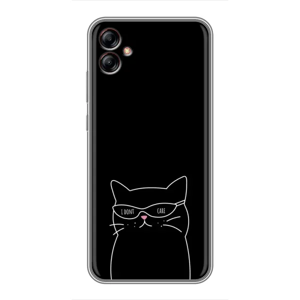 Чохол з принтом «Байдужий кіт» для Samsung Galaxy A04e (A042)