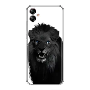 Чохли з картинкою животних Samsung Galaxy A04e (A042) (Чорний ЛЕВ)