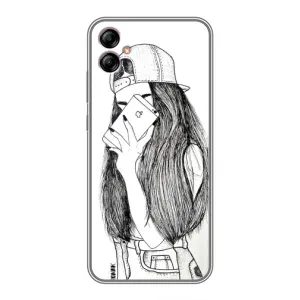 Чохол з друком для Samsung Galaxy A04e (A042) - (Мода) (AlphaPrint) (Фото дівчини)