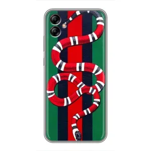 Чохли  GUCCI для Samsung Galaxy A04e (A042) (AlphaPrint) (Gucci змія)