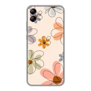 Чохол з квітковим принтом на Samsung Galaxy A04e (A042) (Кольорові квіти)