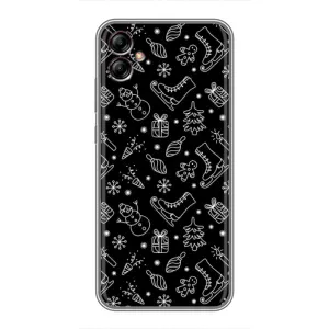 Новорічні, Святкові Чохли для Samsung Galaxy A04e (A042) - 2024 год (Новорічний фон)