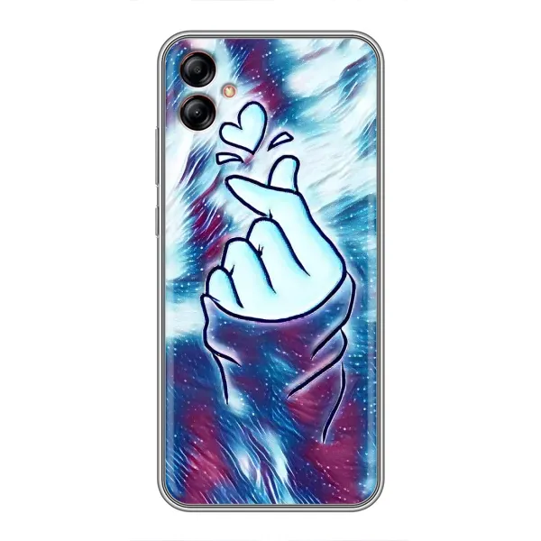 Чохол з принтом «Радужне серце» для Samsung Galaxy A04e (A042)