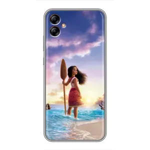 Чехол с мультфильмом Моана Samsung Galaxy A04e (A042) (Моана с веслом)