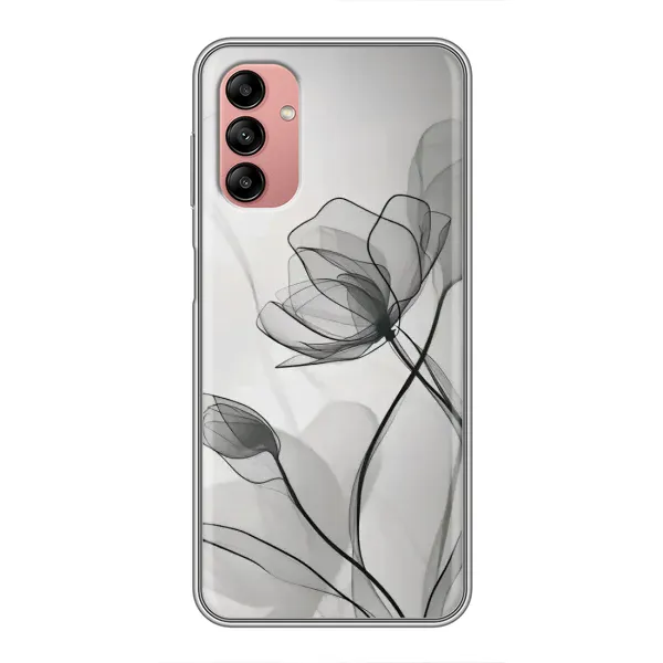 Чохол з принтом «Чорні квіти» для Samsung Galaxy A04s