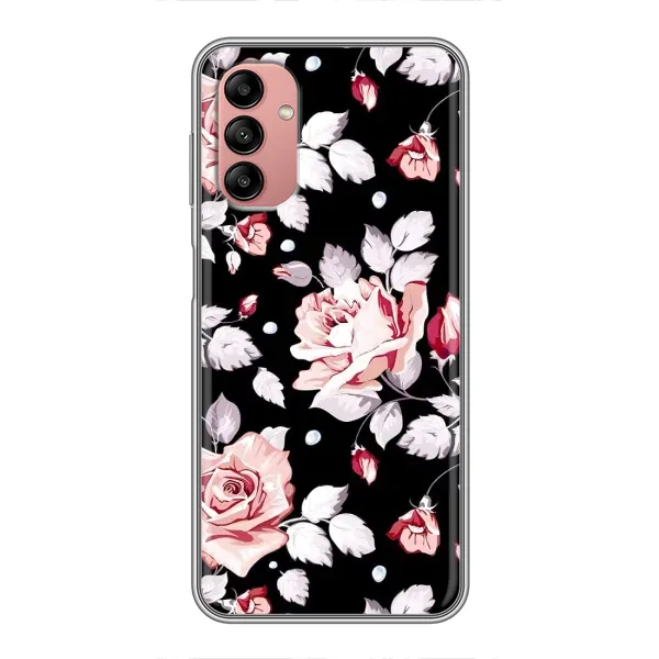 Чехол с принтом «Цветочки на черном» для Samsung Galaxy A04s Чехол с принтом «Цветочки на черном» для Samsung Galaxy A04s