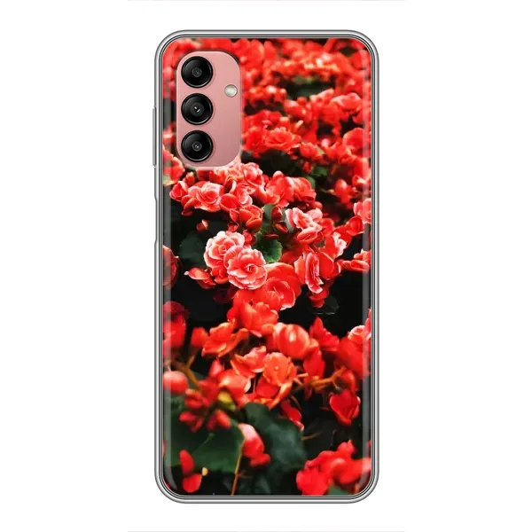 Чехол с принтом «Цветы красные» для Samsung Galaxy A04s Чехол с принтом «Цветы красные» для Samsung Galaxy A04s