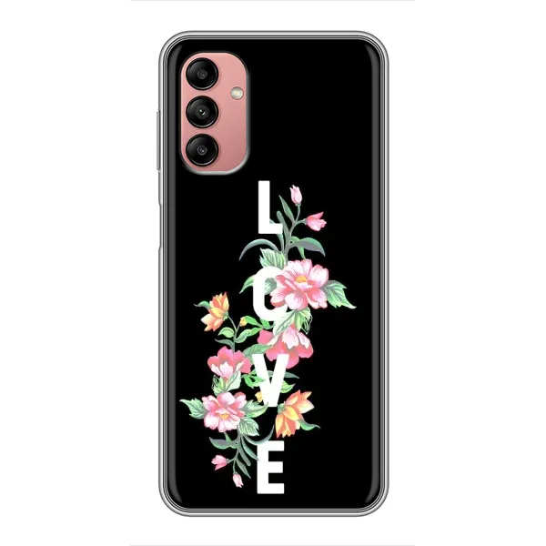 Чохол з принтом «Квіти LOVE» для Samsung Galaxy A04s Чохол з принтом «Квіти LOVE» для Samsung Galaxy A04s