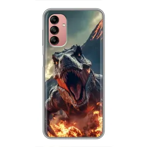 Чехол с принтом «Огненный динозавр» для Samsung Galaxy A04s