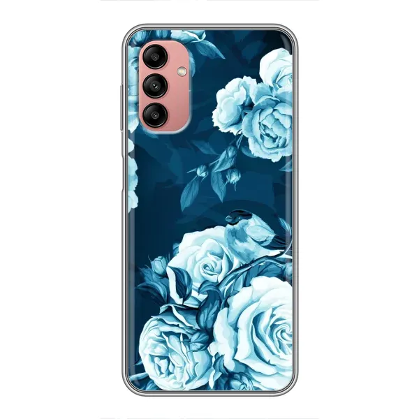 Чехол с принтом «Голубые Бутоны» для Samsung Galaxy A04s Чехол с принтом «Голубые Бутоны» для Samsung Galaxy A04s