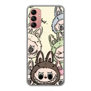 Чехол с Лабубу на Samsung Galaxy A04s (Золотая обезьяна Bored Ape)