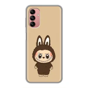 Чехол с Лабубу на Samsung Galaxy A04s (Bored Ape в красном)