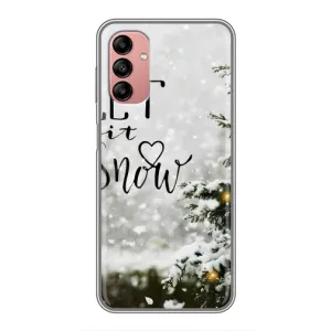 Новорічні, Святкові Чохли для Samsung Galaxy A04s - 2024 год (Let it snow)