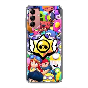 Чехол для Samsung Galaxy A04s Бравл Старс (VPrint) (Лого Brawl Stars)