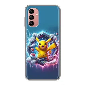 Чехол с Пикачу на Samsung Galaxy A04s (Лого Пикачу)