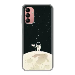 Космические Чехлы для Самсунг А04с (VPrint) (На луне)