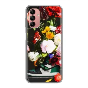Бренднові Чохли для Samsung Galaxy A04s - (PREMIUMPrint) (Nike цветы)
