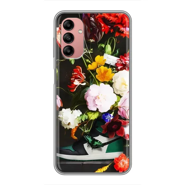 Чехол с принтом «Nike цветы» для Samsung Galaxy A04s