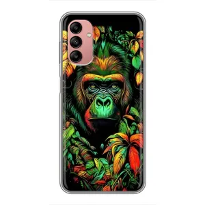 Чохол з Мавпами Samsung Galaxy A04s - (AlphaPrint) (Мавпа в квітах)