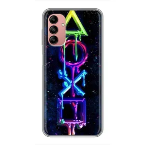 Чехлы с тематикой Киберспорт для Samsung Galaxy A04s (VPrint) (Pleystation лого)