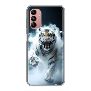 Чехол с принтом «Белый тигр в дыму» для Samsung Galaxy A04s