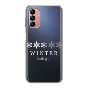 Зимні Чохли для Самсунг Галаксі А04с - прозорий фон (Winter loading)