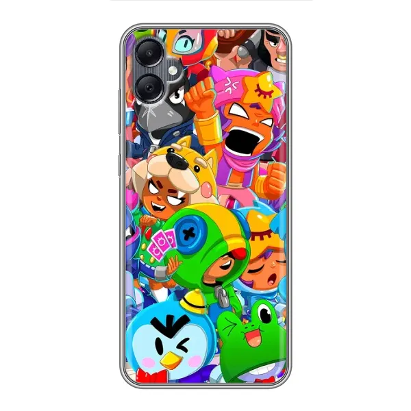 Чехол с принтом «герои Бравл Старс» для Samsung Galaxy A05