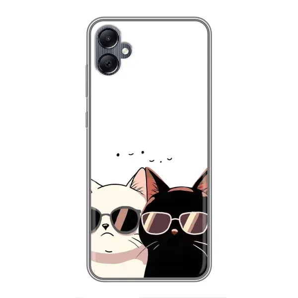 Чохол з принтом «Коти в окулярах» для Samsung Galaxy A05