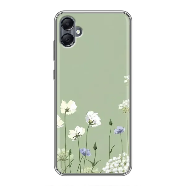 Чехол с принтом «Цветы на зеленом» для Samsung Galaxy A05