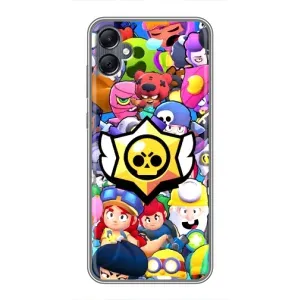 Чехол для Samsung Galaxy A05 Бравл Старс (VPrint) (Лого Brawl Stars)